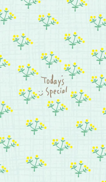 [LINE着せ替え] 黄色い丸い花25の画像1