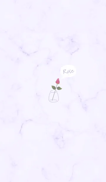 [LINE着せ替え] simple rose♡lilac11_1の画像1