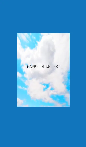 幸せ青空の着せかえ/ブルー/ホワイトの着せ替えメイン画像