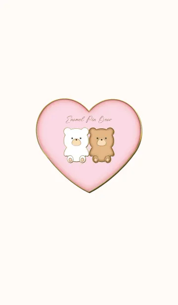 [LINE着せ替え] Enamel Pin Bear.の画像1