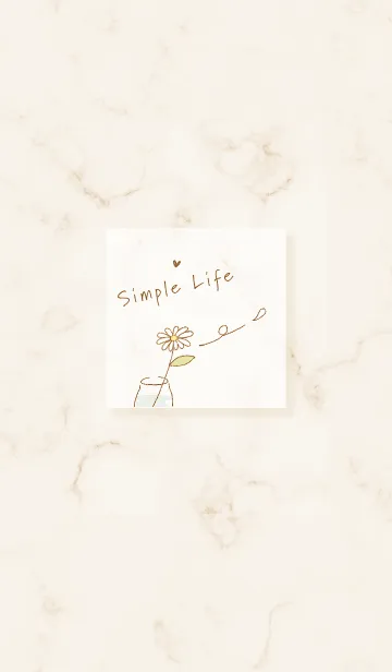 [LINE着せ替え] simple life♡beige04_1の画像1