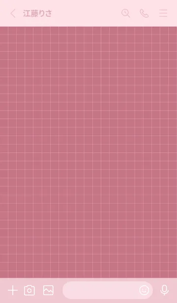 [LINE着せ替え] ノート˙格子縞(ローズミストパウダー)の画像2