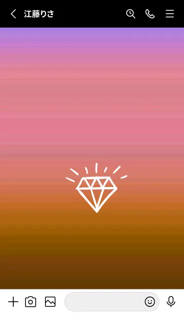 [LINE着せ替え] グラデーション ダイアモンド  246の画像2