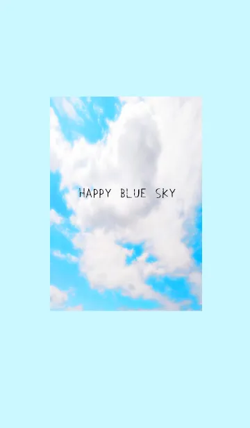 [LINE着せ替え] 幸せ青空の着せかえ/ライトブルーの画像1