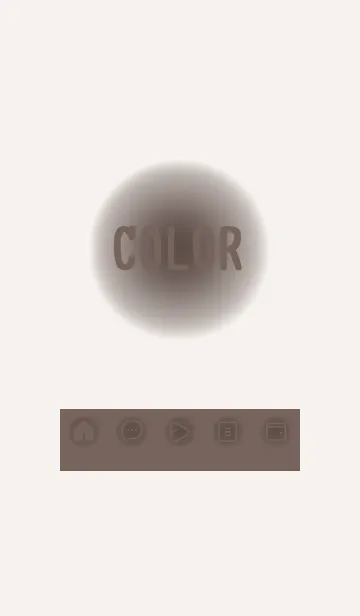 [LINE着せ替え] beige color D26の画像1