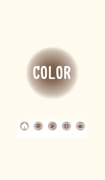 [LINE着せ替え] beige color D29の画像1