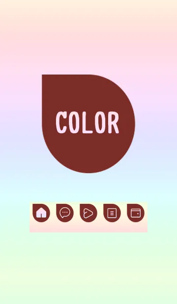 [LINE着せ替え] red color rainbow J03の画像1