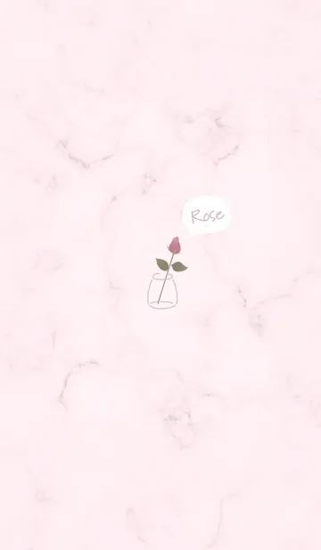 [LINE着せ替え] simple rose♡dustypink15_1の画像1