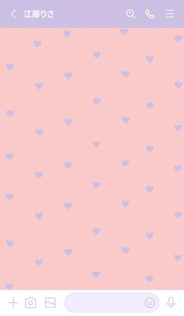 [LINE着せ替え] pattern_heart (purplepink)の画像2