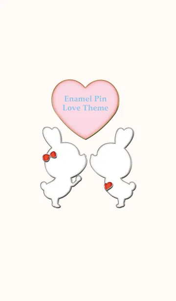 [LINE着せ替え] Enamel Pin LOVE Pair 17の画像1