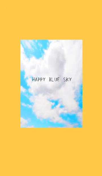 [LINE着せ替え] 幸せ青空の着せかえ/オレンジの画像1