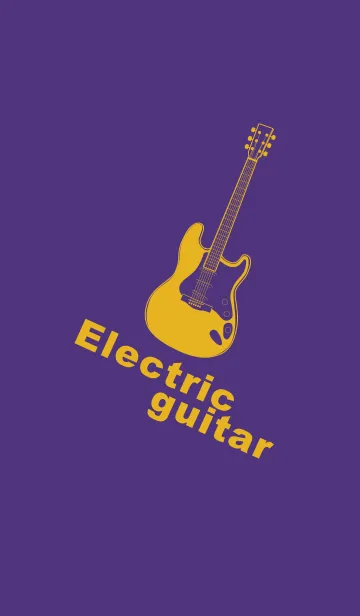 [LINE着せ替え] ELECTRIC GUITAR CLR パンジーパープルの画像1
