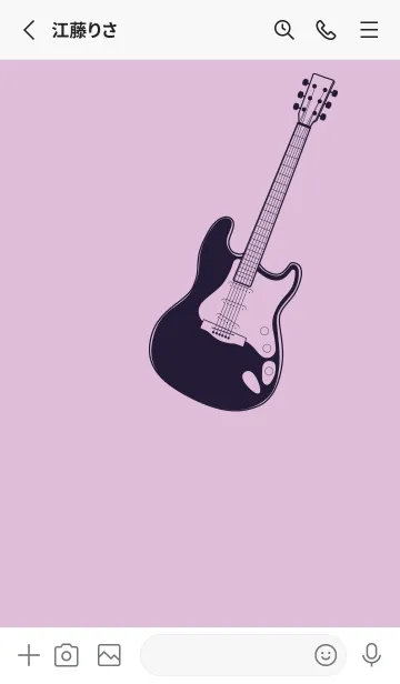 [LINE着せ替え] ELECTRIC GUITAR CLR ペールライラックの画像2