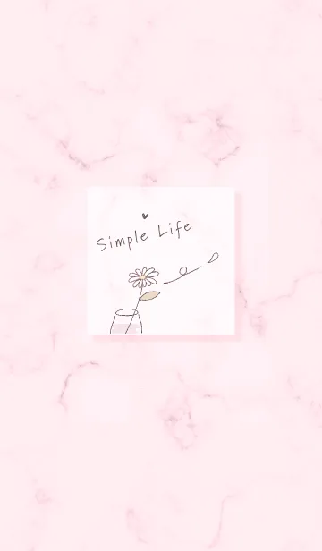 [LINE着せ替え] simple life♡pink09_1の画像1