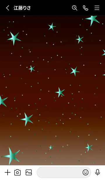 [LINE着せ替え] キラキラ ‐グラデーション・スター 5の画像2