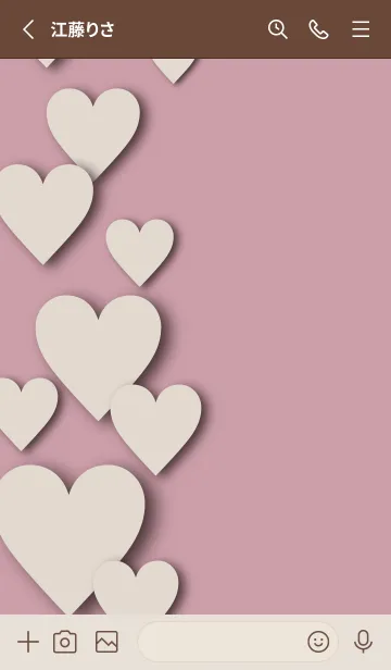 [LINE着せ替え] ALL MY LOVE DUSKYBROWN HEART - MEKYM 6の画像2