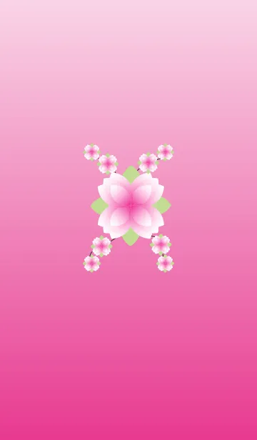 [LINE着せ替え] The flowers bloom in pink tonesの画像1