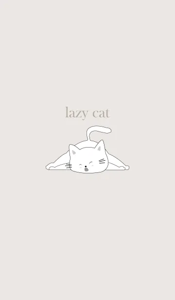 [LINE着せ替え] lazy cat..4の画像1