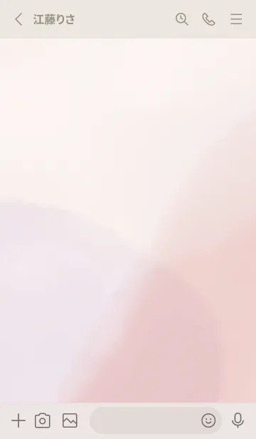 [LINE着せ替え] 水彩な大人くすみパープルとピンクの画像2
