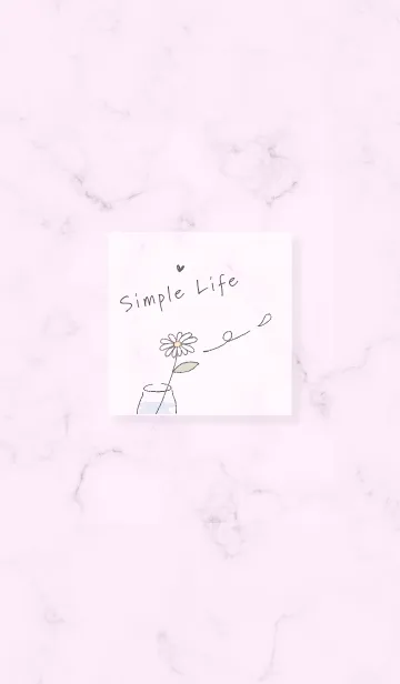 [LINE着せ替え] simple life♡pinkpurple10_1の画像1