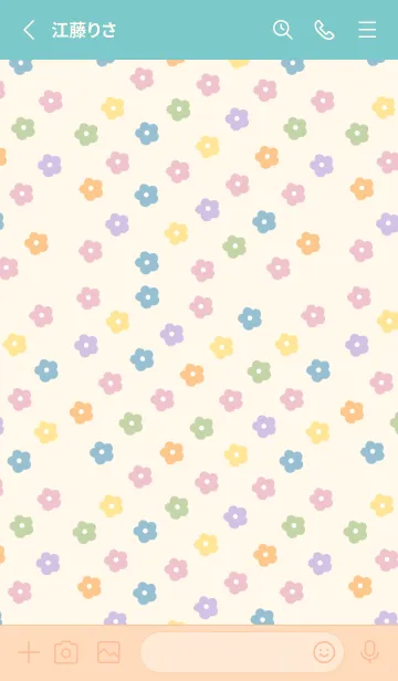 [LINE着せ替え] flower(natural color:2)の画像2