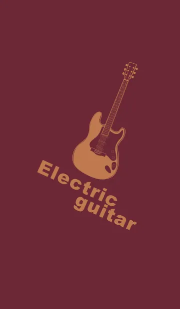 [LINE着せ替え] ELECTRIC GUITAR CLR バーガンディーの画像1