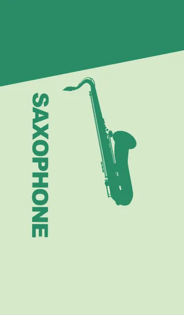 [LINE着せ替え] Saxophone CLR 白緑の画像1