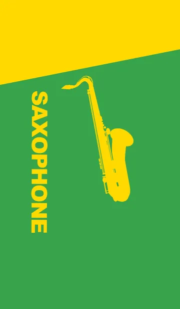 [LINE着せ替え] Saxophone CLR パロットグリーンの画像1