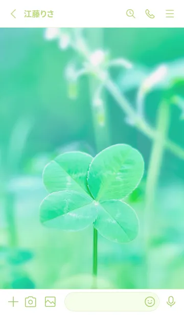 [LINE着せ替え] 四つ葉のクローバー Vintage Lens #6-18の画像2