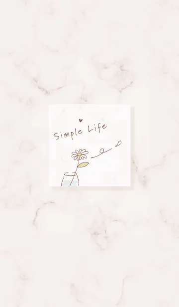 [LINE着せ替え] simple life♡pinkbrown07_1の画像1