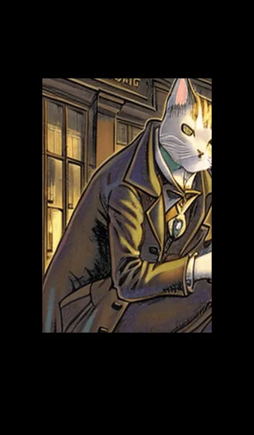 [LINE着せ替え] 猫紳士街#EW310。の画像1