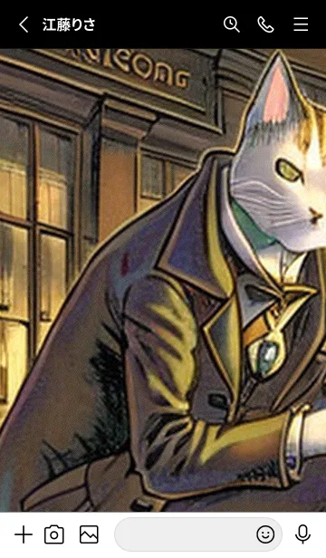 [LINE着せ替え] 猫紳士街#EW310。の画像2