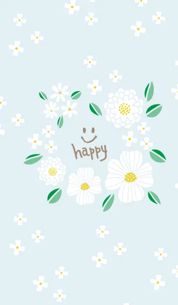 [LINE着せ替え] 白い可憐な花12の画像1