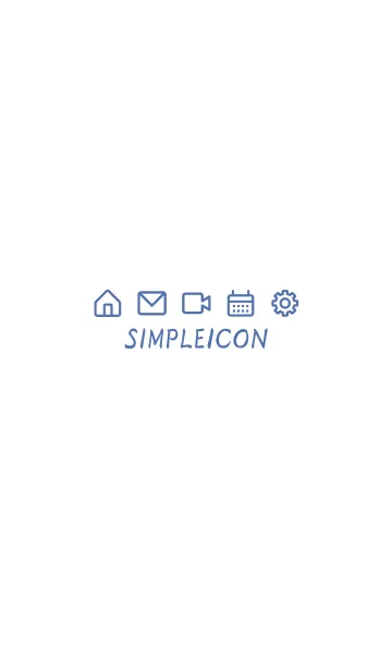 [LINE着せ替え] SIMPLE ICON -WHITE- 51の画像1