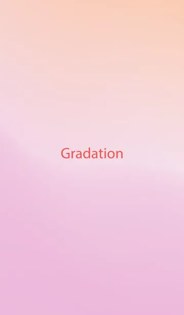 [LINE着せ替え] gradation ORANGE&PINK 86の画像1