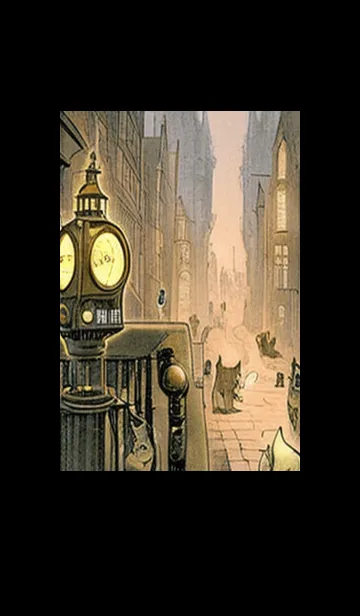 [LINE着せ替え] 猫紳士街#EW32。の画像1