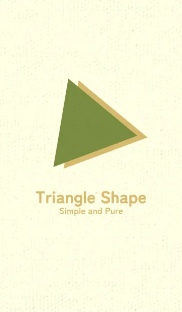 [LINE着せ替え] 三角型の着せかえ 草色の画像1