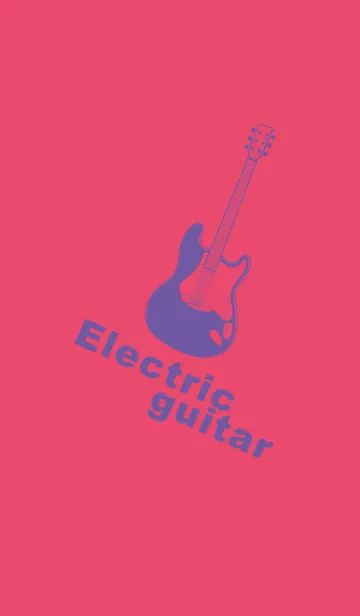 [LINE着せ替え] ELECTRIC GUITAR CLR フクシャパープルの画像1