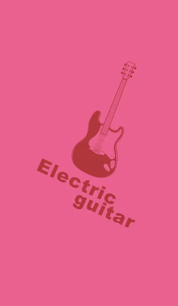[LINE着せ替え] ELECTRIC GUITAR CLR ローズレッドの画像1