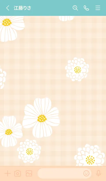 [LINE着せ替え] 白い花 可愛い15の画像2