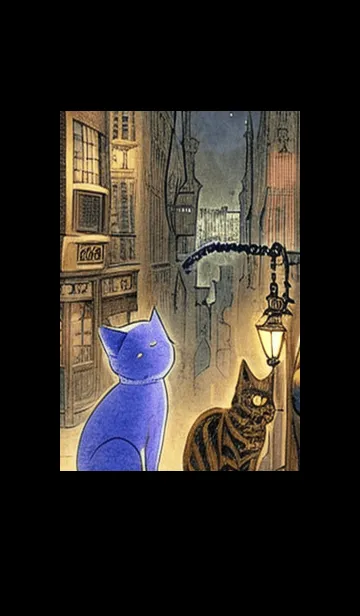 [LINE着せ替え] 猫紳士街#EX21。の画像1