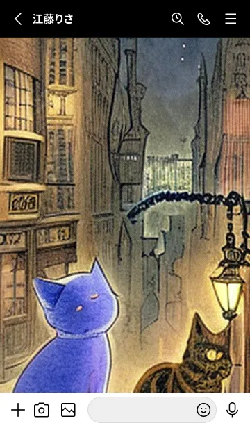 [LINE着せ替え] 猫紳士街#EX21。の画像2
