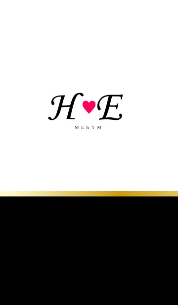 LOVE INITIAL-H&E イニシャル 2のLINE着せ替え