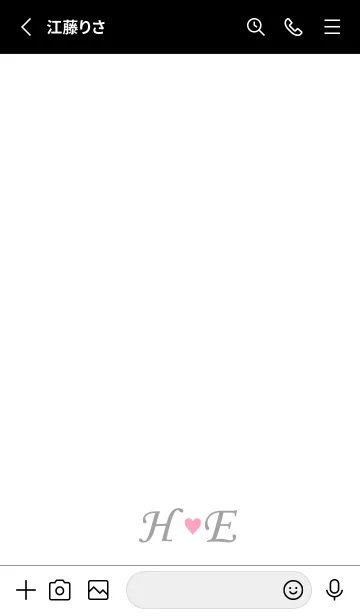 [LINE着せ替え] LOVE INITIAL-H&E イニシャル 2の画像2