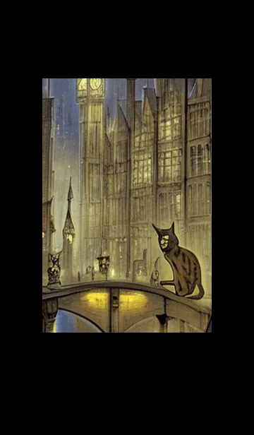 [LINE着せ替え] 猫紳士街#EW323。の画像1