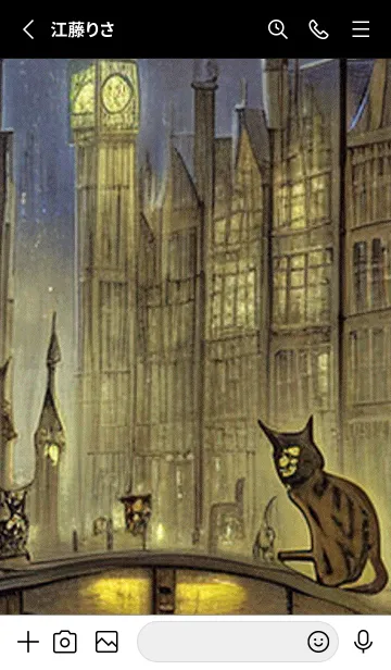 [LINE着せ替え] 猫紳士街#EW323。の画像2