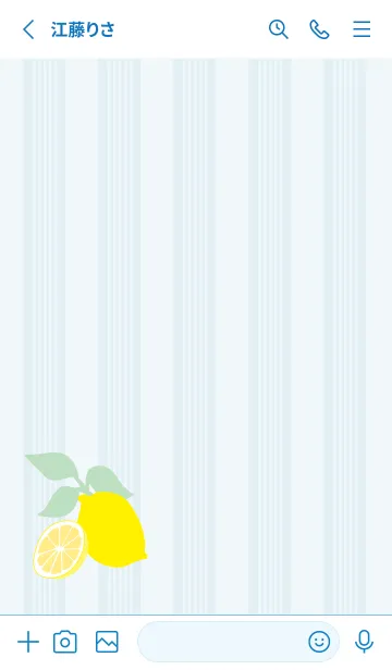 [LINE着せ替え] レモン シンプル20の画像2