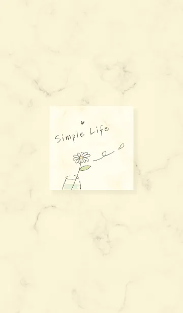 [LINE着せ替え] simple life♡yellow13_1の画像1