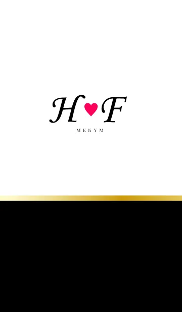 LOVE INITIAL-H&F イニシャル 2のLINE着せ替え