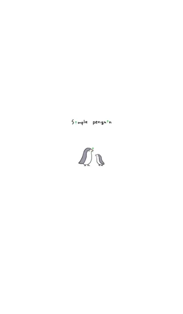 [LINE着せ替え] Simple penguin*の画像1